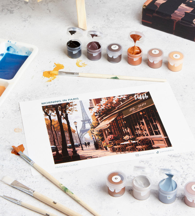 Romantic Paris - Paint by Numbers Kit for Adults DIY Oil Painting