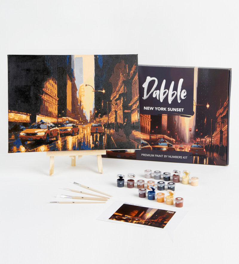 Premium Paint by Numbers Kit for Adults - New York Sunset